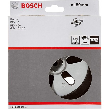2608601051 BOSCH Taler 150mm, moale, PEX / GEX, slefuitor cu excentric
