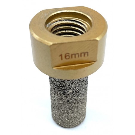 Freza tip deget pt. frezari in gresie portelanata si piatra - diametrul 16mm - prindere M14