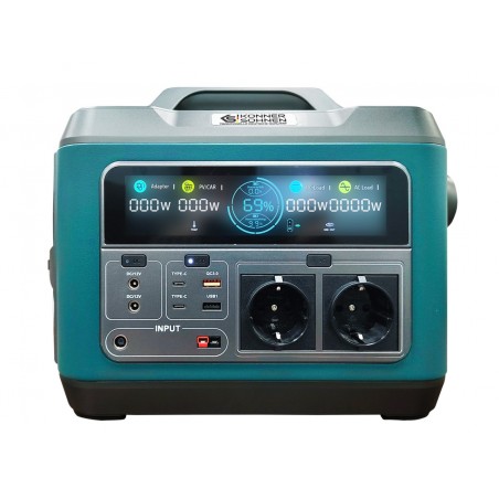 Statie acumulator portabil pentru incarcare electrica, UPS, PowerBank - 1110Wh, 1200W