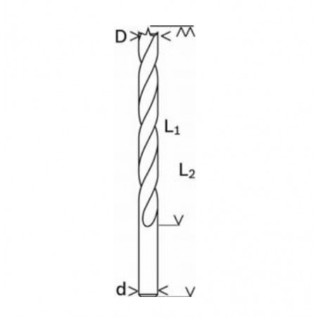 2608596306 BOSCH Burghiu pentru lemn, 9x70x115 mm, tija cilindrica