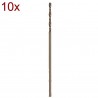 2608585880 BOSCH Set 10 burghie metal, 4x43x75 mm, prindere cilindrica
