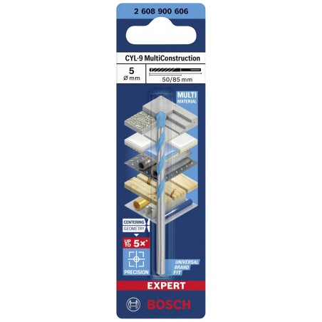 2608900606 BOSCH Burghiu multimaterial, 5x50x85mm, prindere cilindrica