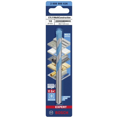 2608900626 BOSCH Burghiu multimaterial,10x80x120mm,prindere cilindrica