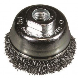 751312 HIKOKI Perie oala din sarma cu fir ondulat, M14, D 75mm, 0.3mm