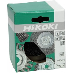 751312 HIKOKI Perie oala din sarma cu fir ondulat, M14, D 75mm, 0.3mm