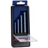 2608900645 BOSCH Set 4 burghie,multimaterial 4-8mm,prindere cilindrica