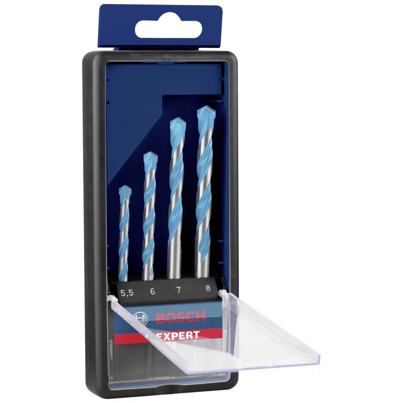 2608900646 BOSCH Set 4 burghie multimaterial,5,5-8mm,prindere cilindrica