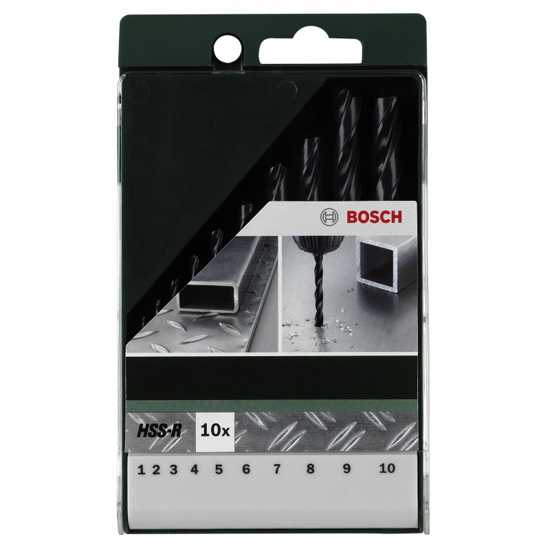 2609255030 BOSCH Set 10 burghie metal, 1-10 mm. prindere cilindrica