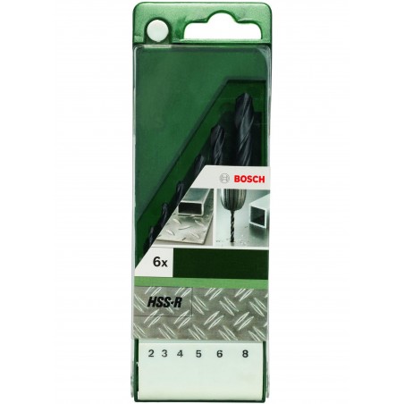 2609255029 BOSCH Set 6 burghie pentru metal,2-8mm, prindere cilindrica