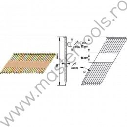 YATO YT-0935 Cuie 50 mm pentru capsator pneumatic