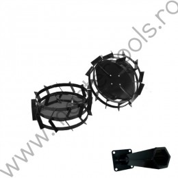 Set de roti mici din otel pentru motosape PROGARDEN