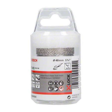 2608599014 BOSCH Carota diamantata ceramica, prindere X-LOCK, 40X35 mm