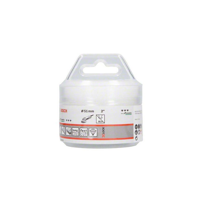 2608599016 BOSCH Carota diamantata ceramica, prindere X-LOCK, 51X35 mm