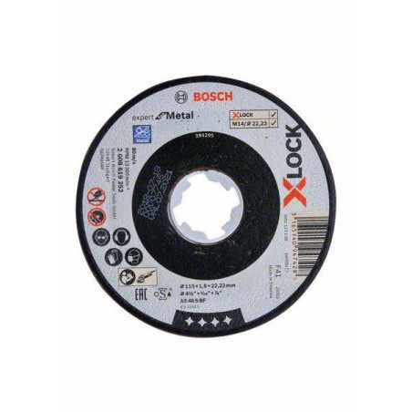 2608619252 BOSCH Disc taiere metal X-LOCK, 115x22.2x1.6 mm