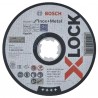 2608619264 BOSCH Disc abraziv X-LOCK, taieri inox, metal, 125x22.2x1mm