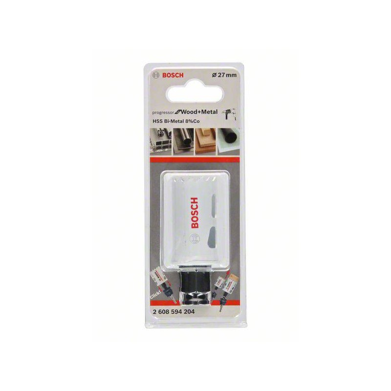BOSCH Carota Progressor pentru lemn si metal, diametru 27mm