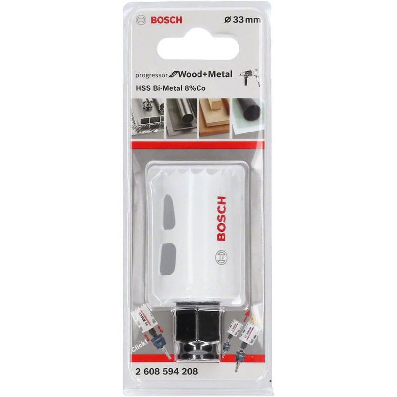 BOSCH Carota Progressor pentru lemn si metal, diametru 33mm