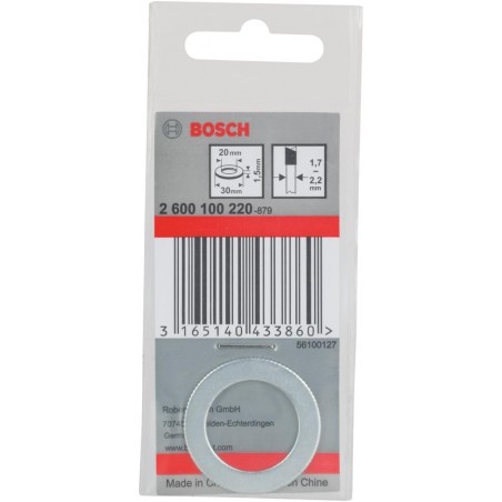 2600100220 BOSCH Inel reductie panze de ferastrau circular,30x20x1.5mm