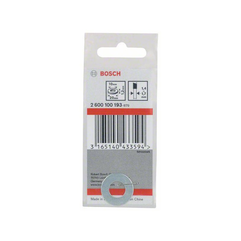 2600100193 BOSCH Inel reductie panze ferastrau circular, 20x10x1.2 mm