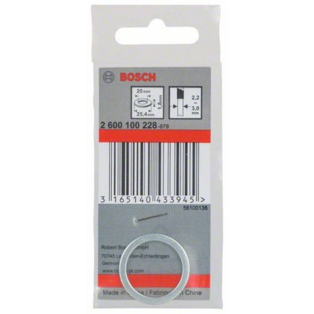 2600100228 BOSCH Inel reductie panze ferastrau circular,25.4x20x1.8 mm