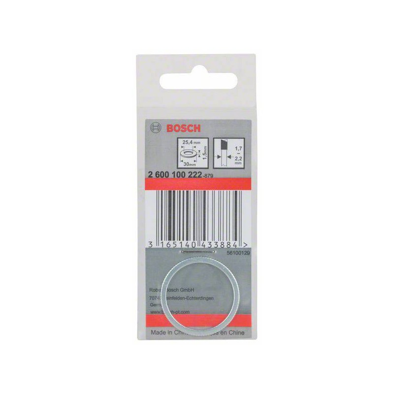 2600100222 BOSCH Inel reductie panze ferastrau circular,30x25.4x1.5 mm