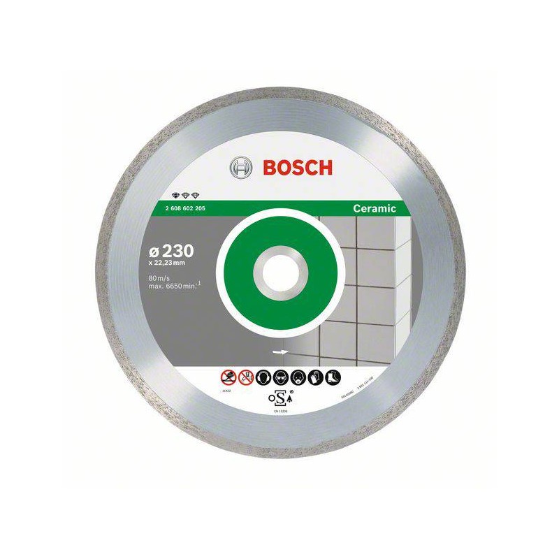2608603234 BOSCH Set 10 discuri diamantate ceramica, 230x22.23x1.6x7mm