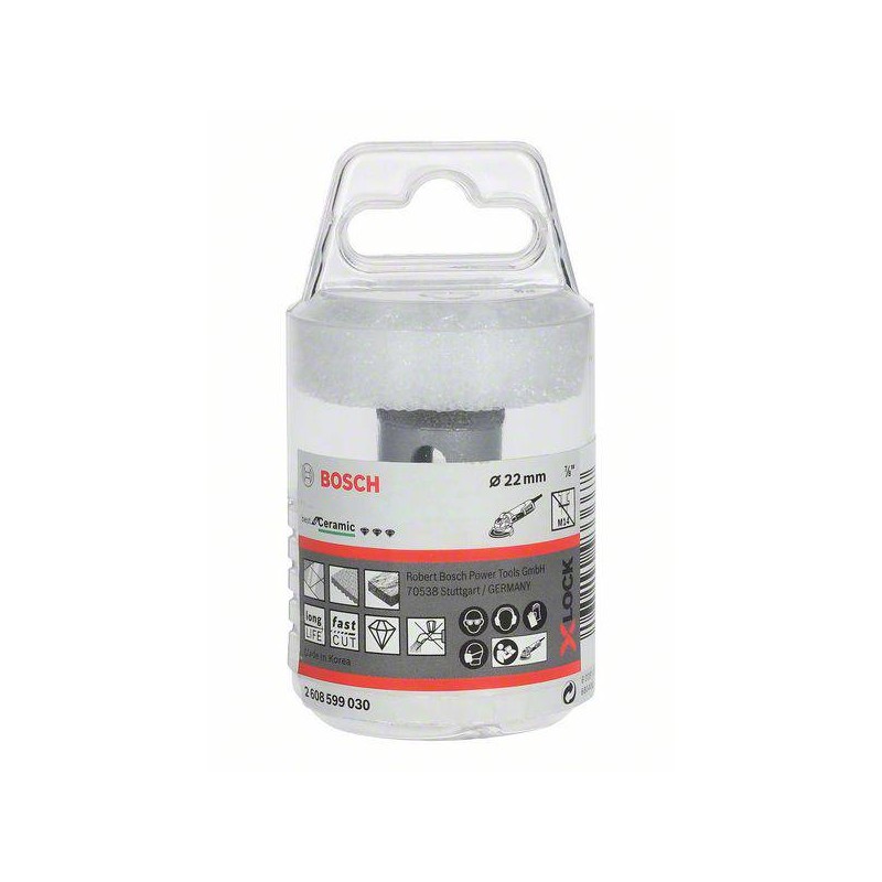 2608599030 BOSCH Freza diamantata pentru ceramica,X-LOCK,diametru 22mm