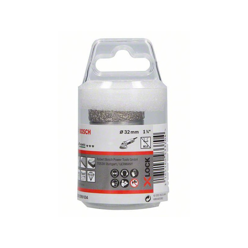 2608599034 BOSCH Freza diamantata pentru ceramica,X-LOCK,diametru 32mm