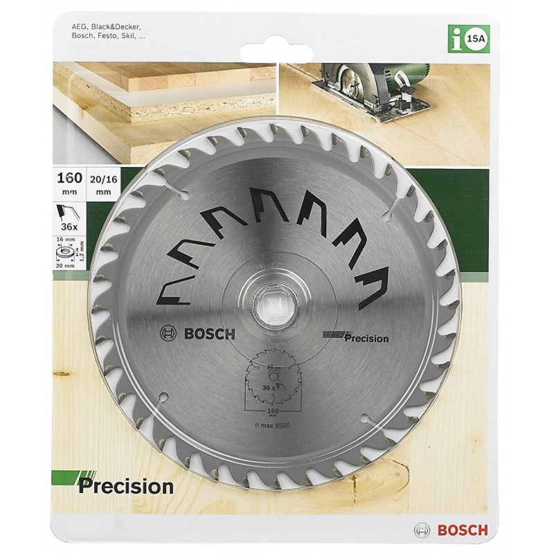 2609256856 BOSCH Panza fierastrau circular, lemn, 160x20/16x2.5mm, 36T