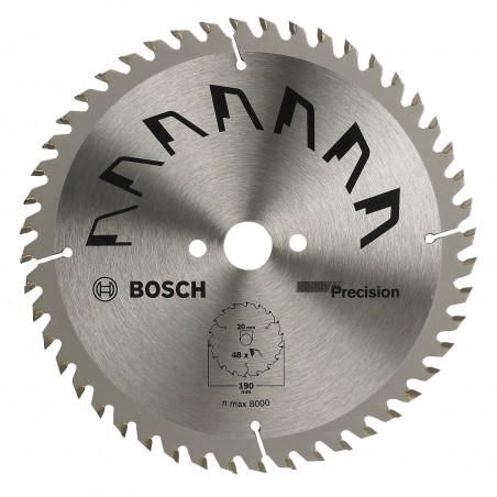 2609256867 BOSCH Panza fierastrau circular, lemn, 190x20/16x2.5mm, 48T