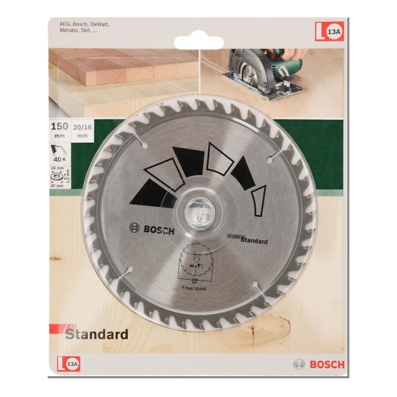 2609256807 BOSCH Panza fierastrau circular, lemn, 150x20/16x2.2mm, 40T