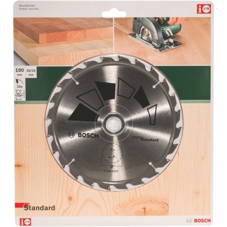 2609256814 BOSCH Panza fierastrau circular, lemn, 180x30/20x2.2mm, 24T