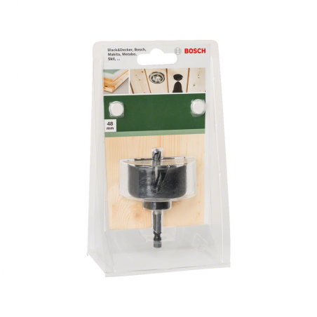 2609256D04 BOSCH Carota 48mm pentru lampi tip spot si burghiu centrare