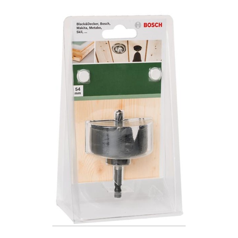 2609256D05 BOSCH Carota pentru lampi tip spot 54mm si burghiu centrare