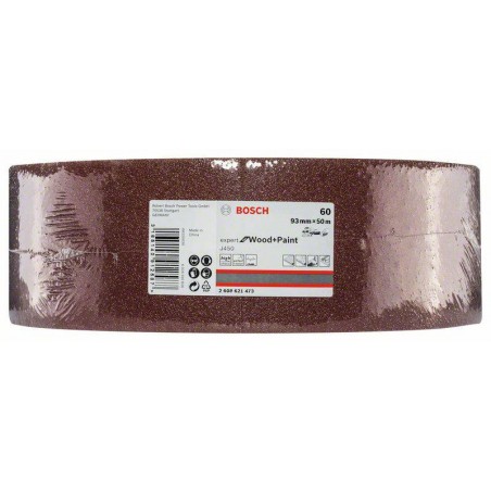 2608621473 BOSCH Rola 50m hartie slefuit lemn, latime 93 mm, J450, G60