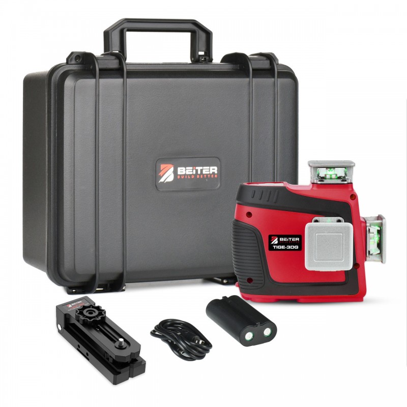 Nivela Laser Verde 3D - 360°, cu autonivelare - Beiter TIGE-3DG