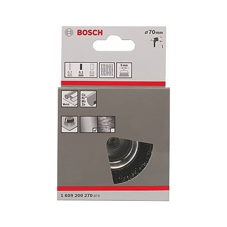 1609200270 BOSCH Perie sarma oala 70x0.3mm masini de gaurit, tija 6mm