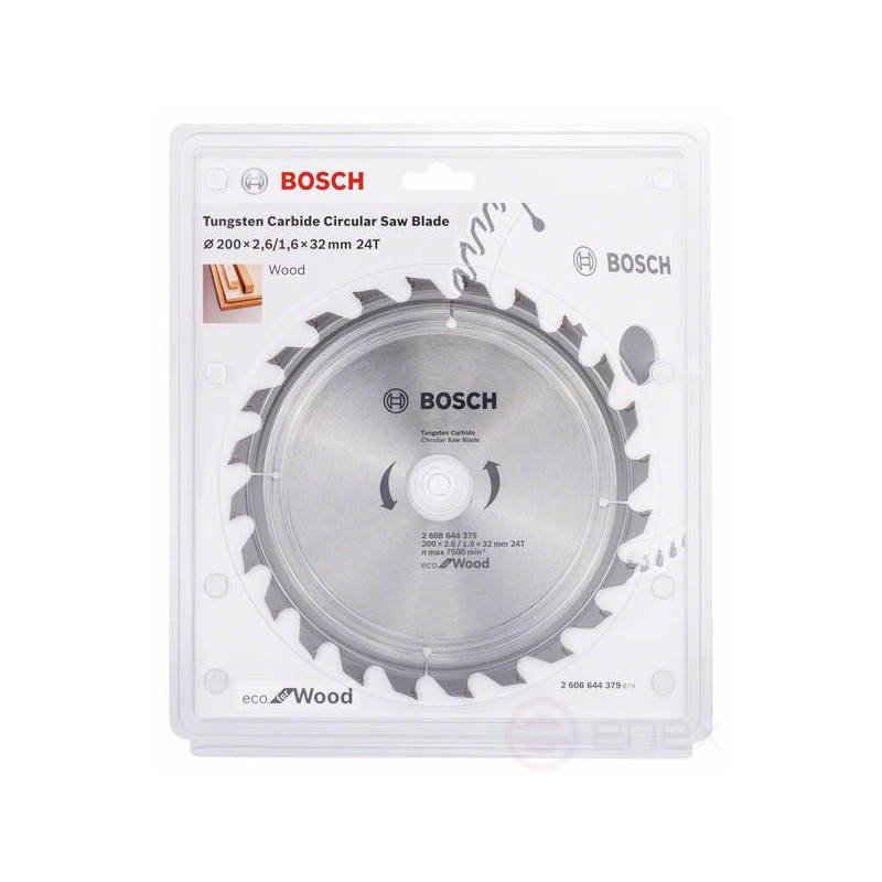 2608644379 BOSCH Panza ferastrau circular, lemn, 200x2.6/1.6x32mm, 24T