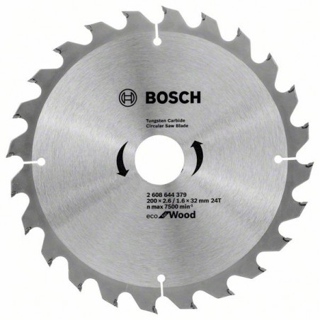 2608644379 BOSCH Panza ferastrau circular, lemn, 200x2.6/1.6x32mm, 24T