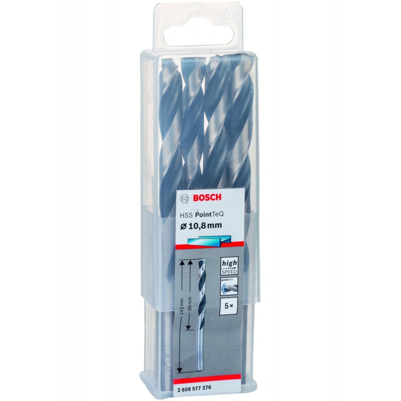 2608577276 BOSCH Set 5 burghie metal,10.8x94x142mm,tija cilindrica 10.8mm