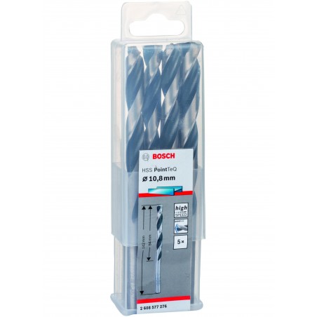 2608577276 BOSCH Set 5 burghie metal,10.8x94x142mm,tija cilindrica 10.8mm