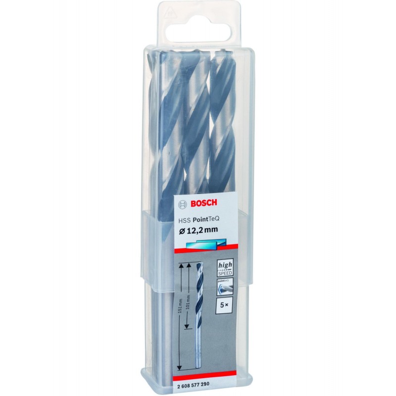 2608577290 BOSCH Set 5 burghie metal,12.2x101x151mm,tija cilindrica 12.2mm