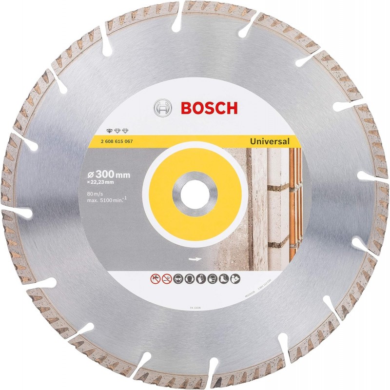 2608615067 BOSCH Disc diamantat segmentat universal, 300x22.2x3.3x10mm