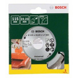 2607019474 BOSCH Disc diamantat segmentat,beton,caramida,115x22.2x1.7mm