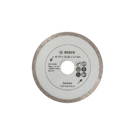 2607019472 BOSCH Disc diamantat continuu, ceramica, 115x22.23x1.7 mm