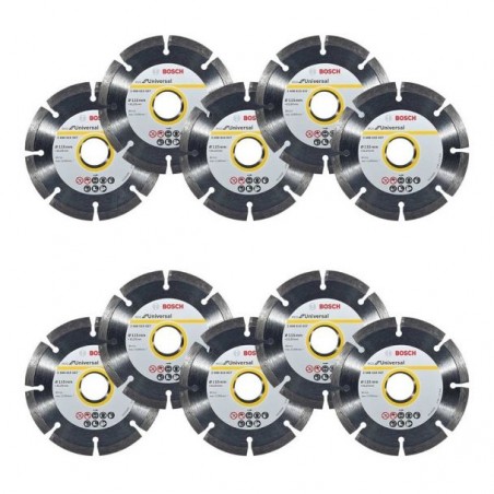 2608615041 BOSCH Set 10 discuri diamantate, Universal, 125x22.23x2 mm