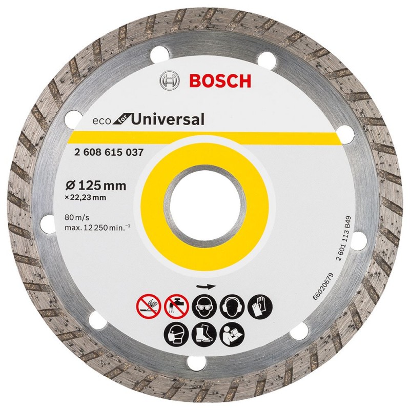 2608615037 BOSCH Disc de taiere diamantat universal, 125x22.2x2.4mm