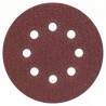 2607019493 BOSCH Set 25 foi abrazive rotunde 125mm,G80,8 gauri,Velcro