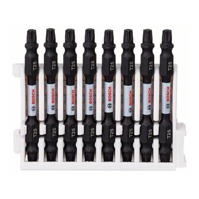 2608522340 BOSCH Set 8 biti cu capat dublu pentru impact, T25, 65 mm