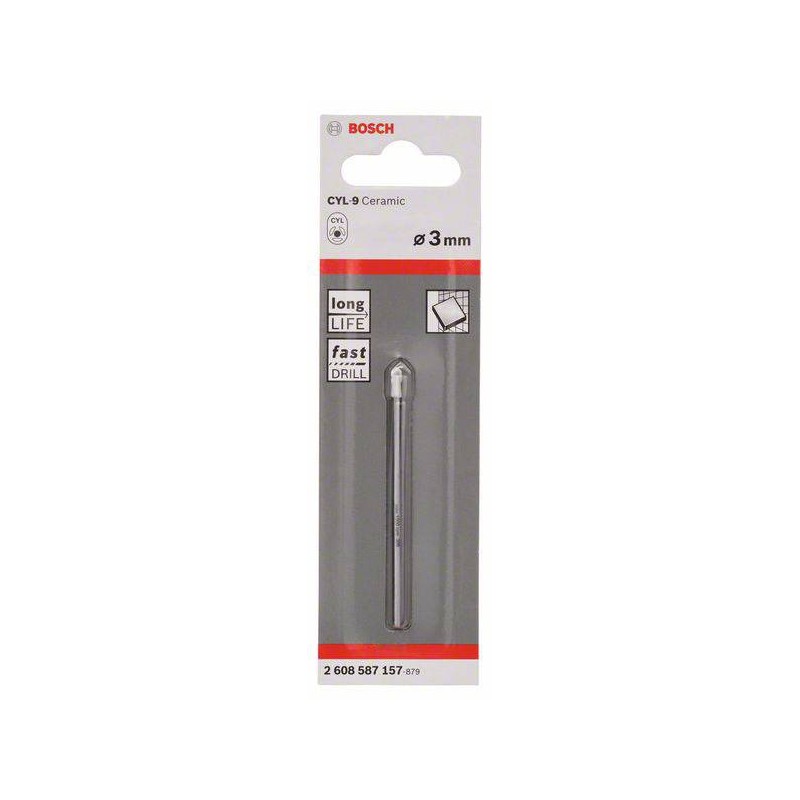2608587157 BOSCH Burghiu ceramica,portelan, prindere cilindrica,3x70mm